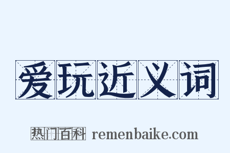 爱玩近义词是什么意思的图片